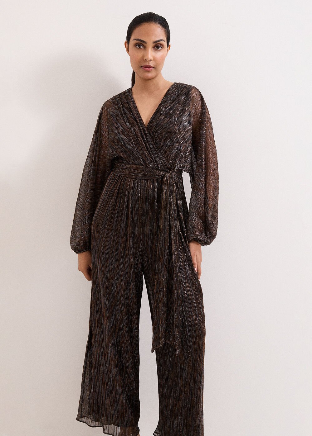 Petite Rachel Jumpsuit Gold