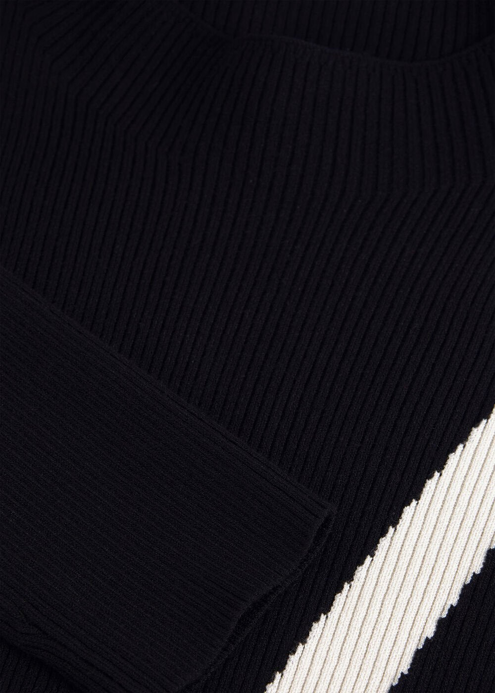 Petite Julie Knit Dress Black/Ivory