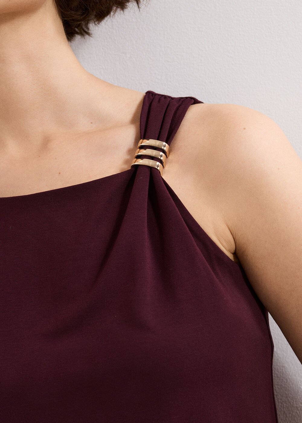 Samie Sleeveless Top Burgundy