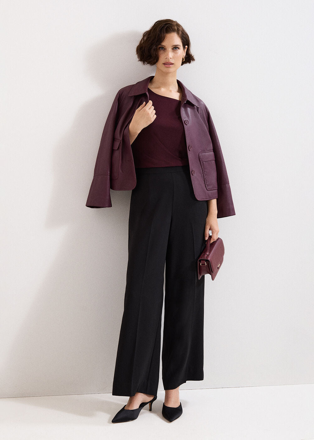 Samie Sleeveless Top Burgundy