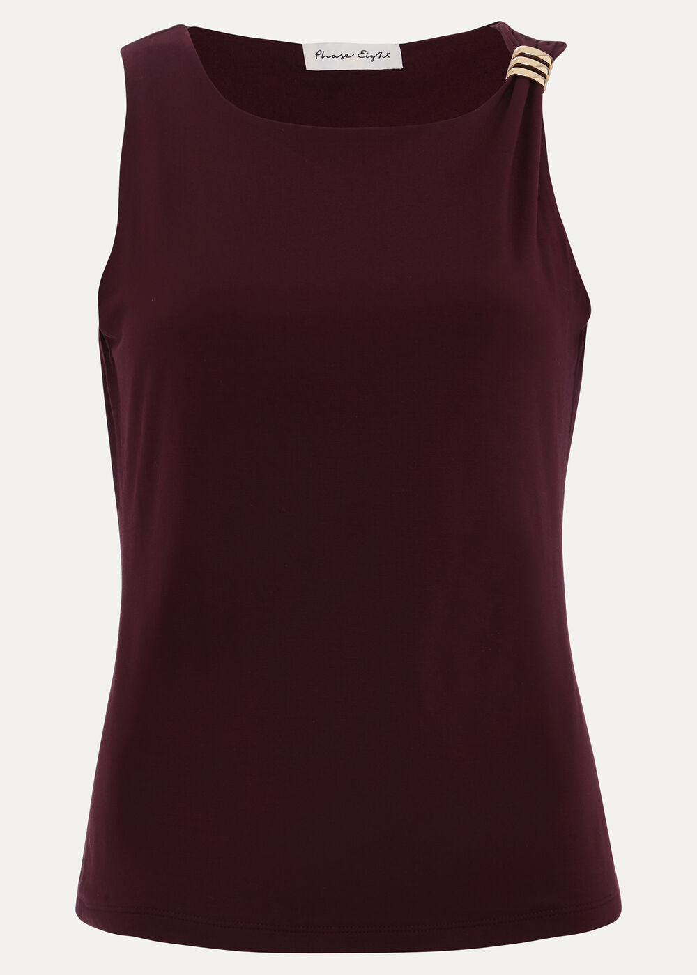 Samie Sleeveless Top Burgundy