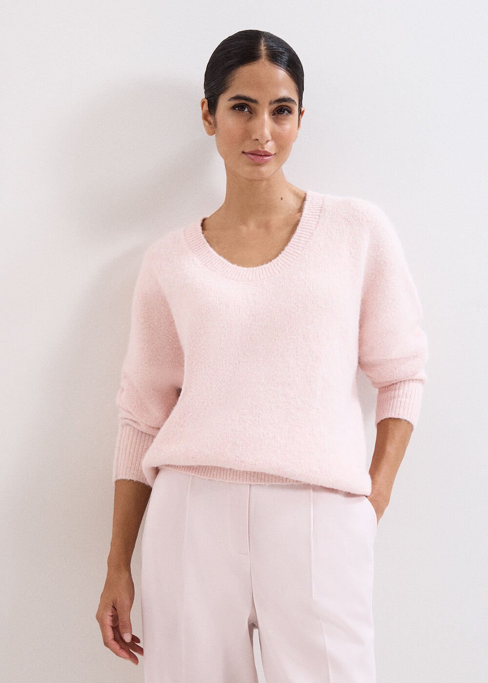 Leah Cosy Jumper Pink