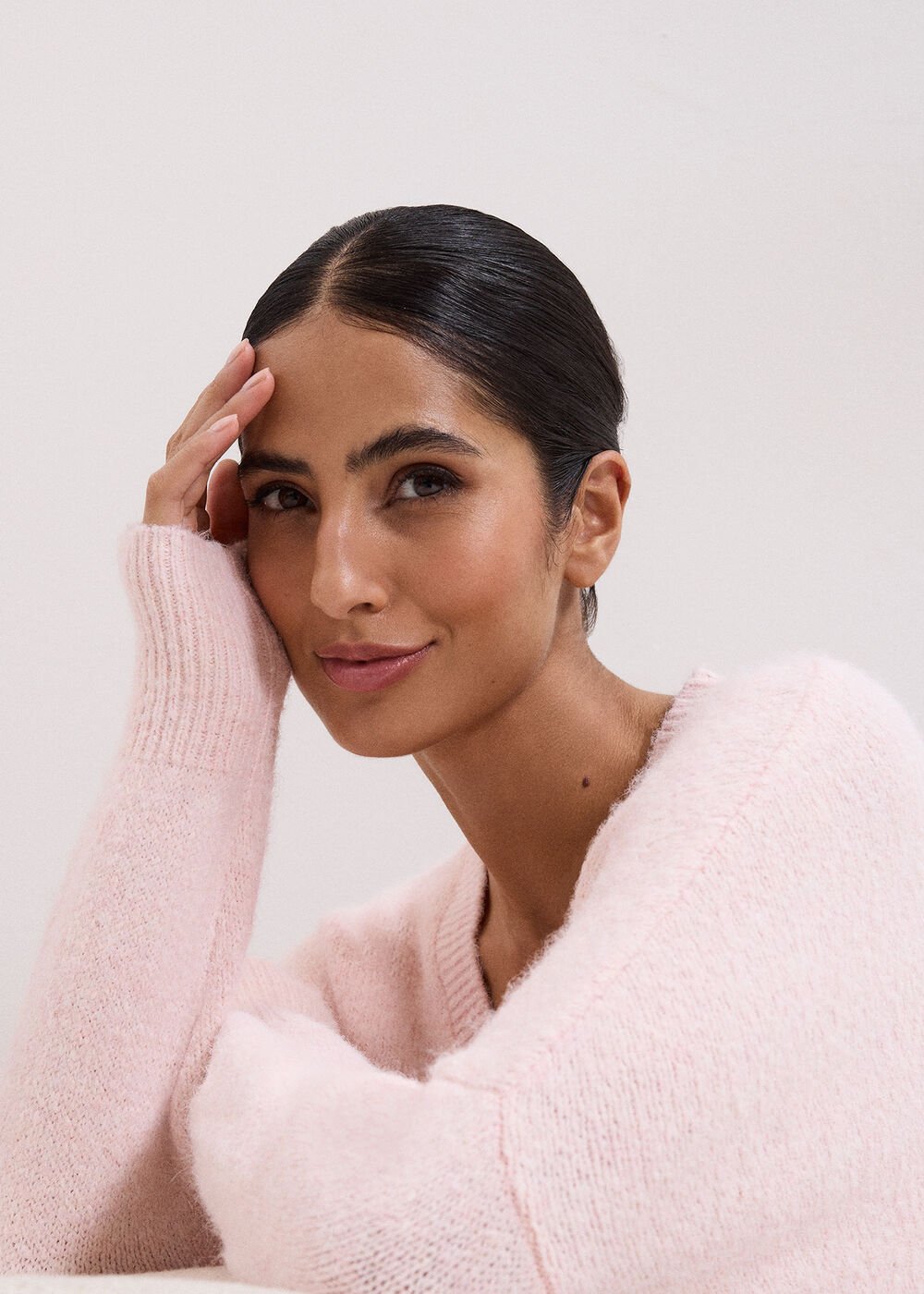 Leah Cosy Jumper Pink