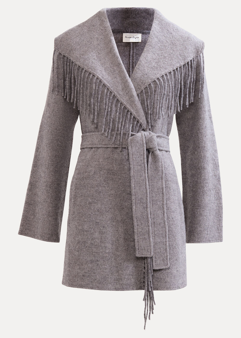 Lisa Tassel Coat Grey