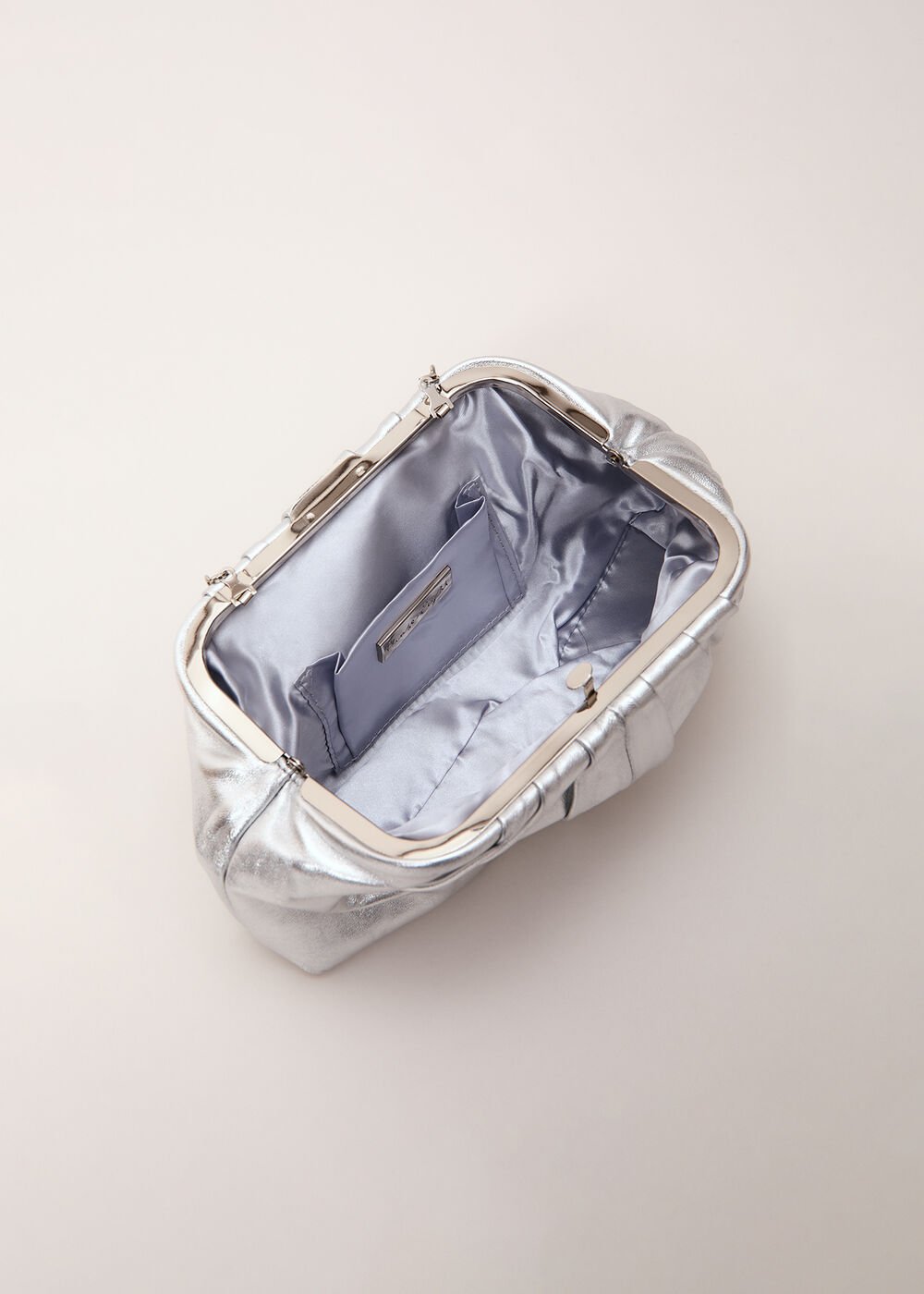 Pouch Clutch Bag Silver