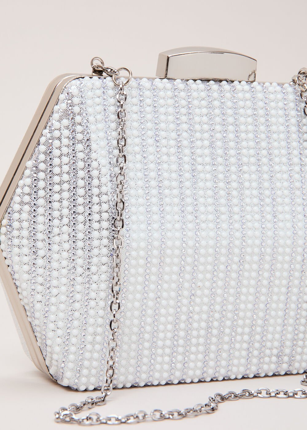 Sparkle Clutch Bag Silver
