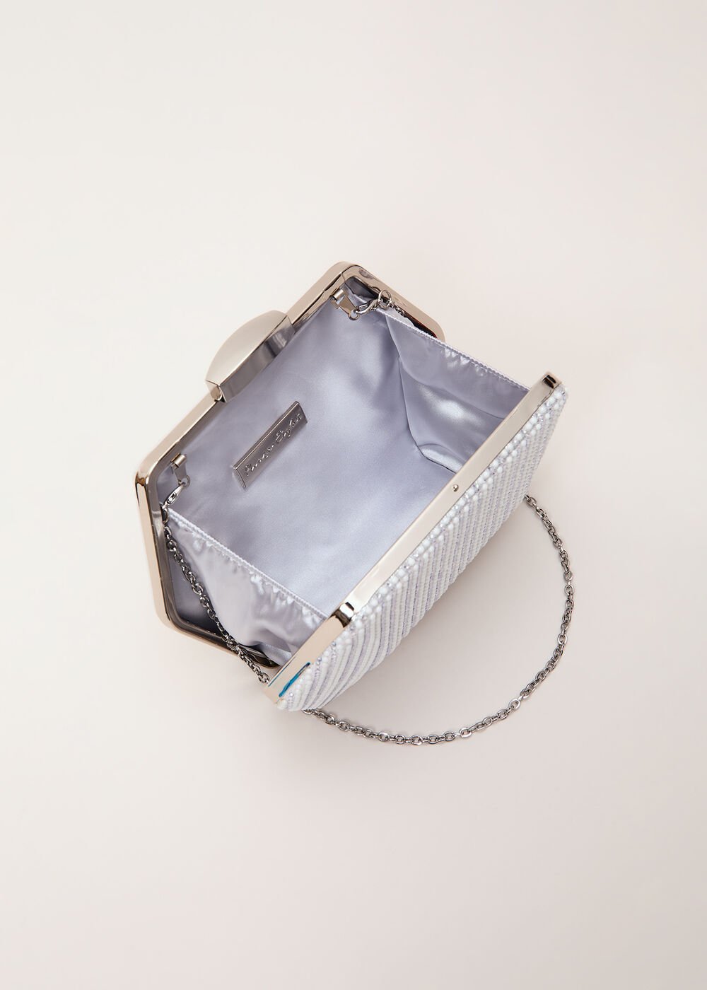 Sparkle Clutch Bag Silver
