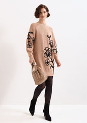 Rosa Applique Jumper Tan