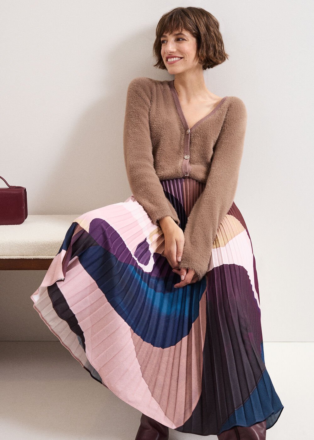 Mindy Cardigan Brown