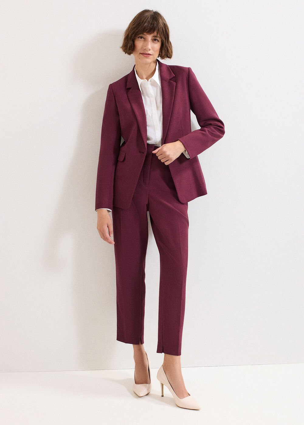 Fara Suit Jacket Burgundy