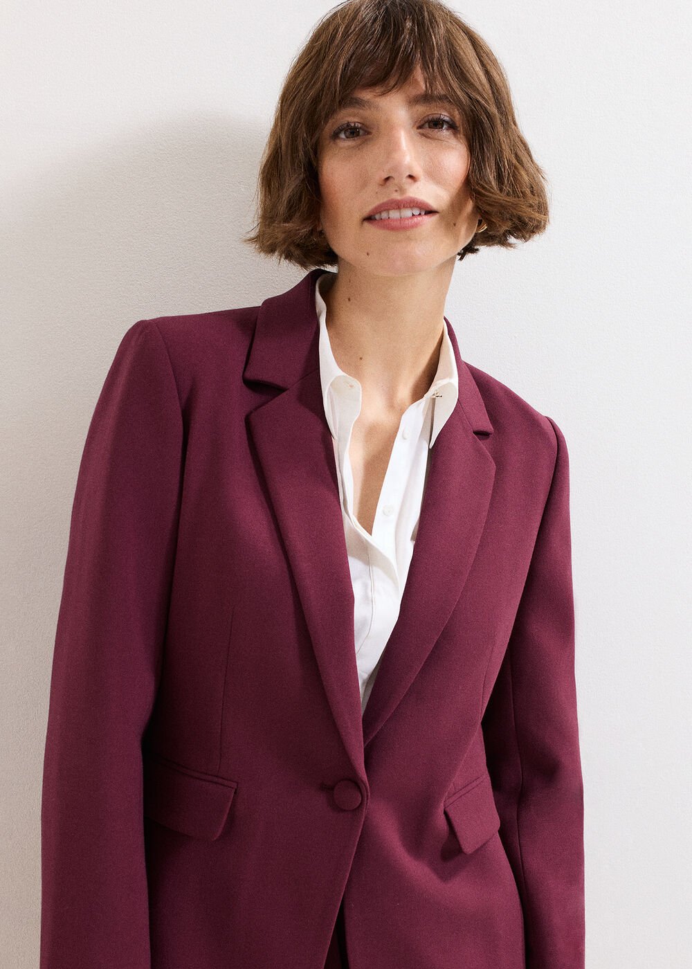 Fara Suit Jacket Burgundy