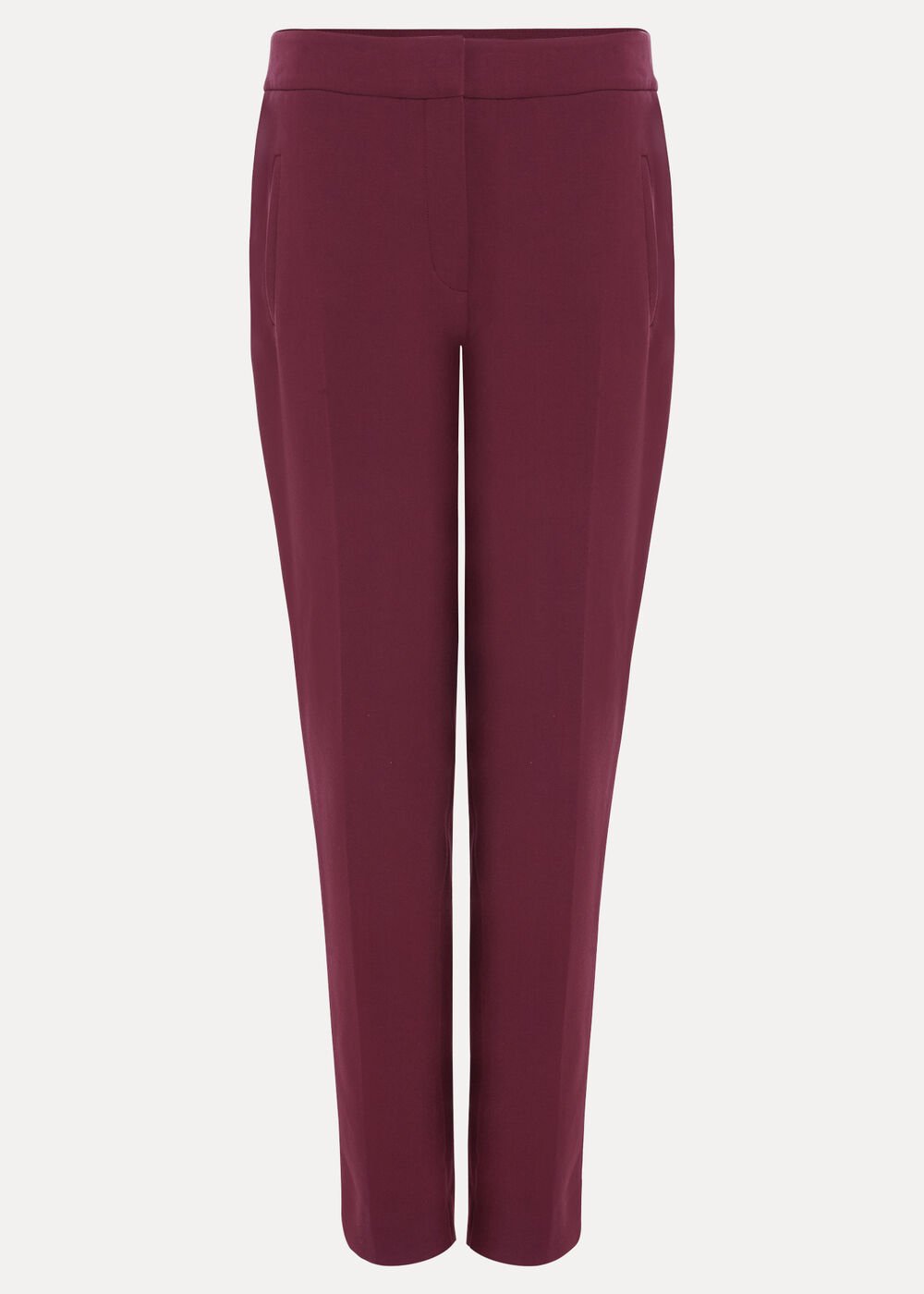 Fara Taper Trousers Burgundy