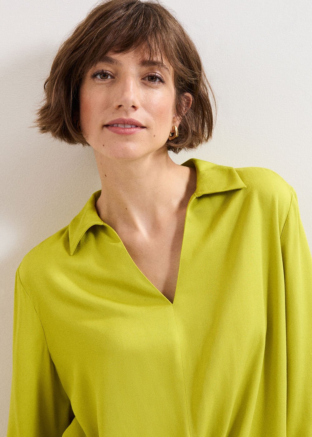 Clary Twist Shirt Green