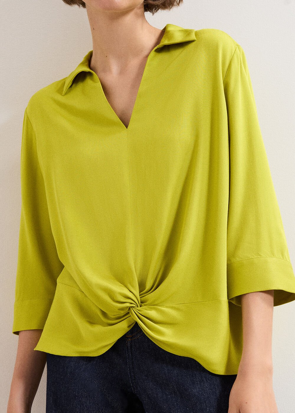 Clary Twist Shirt Green