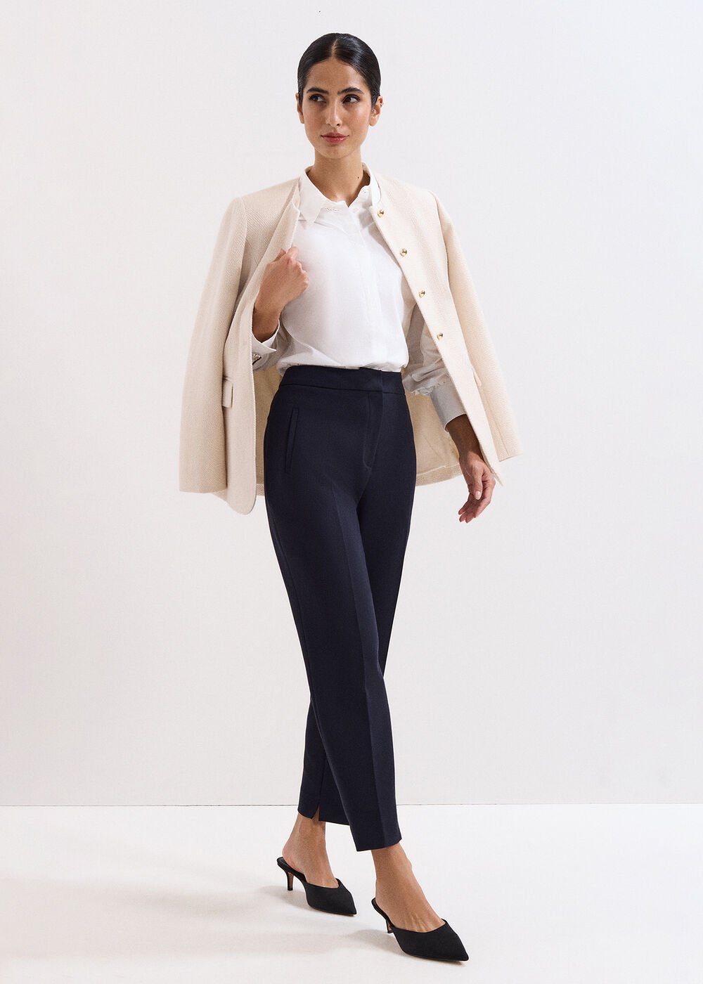 Fara Navy Trousers Navy