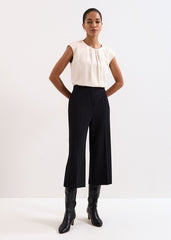 Aubrielle Black Culotte Trousers Black