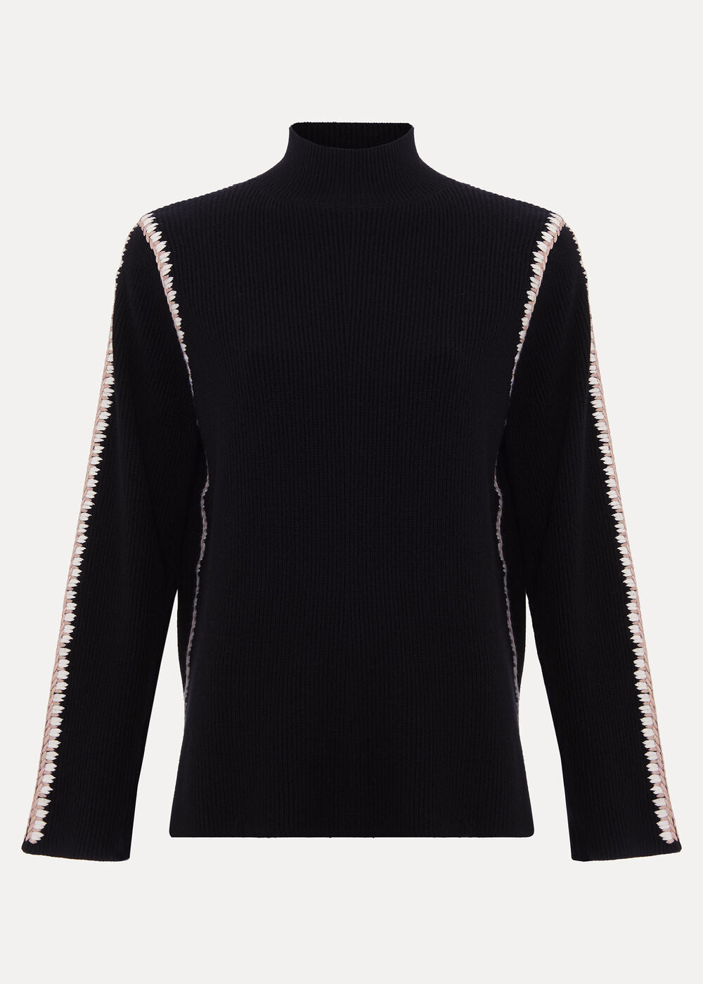 Immy Crochet Jumper Black
