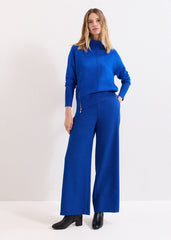 Aubrie Blue Straight Leg Trousers Cobalt