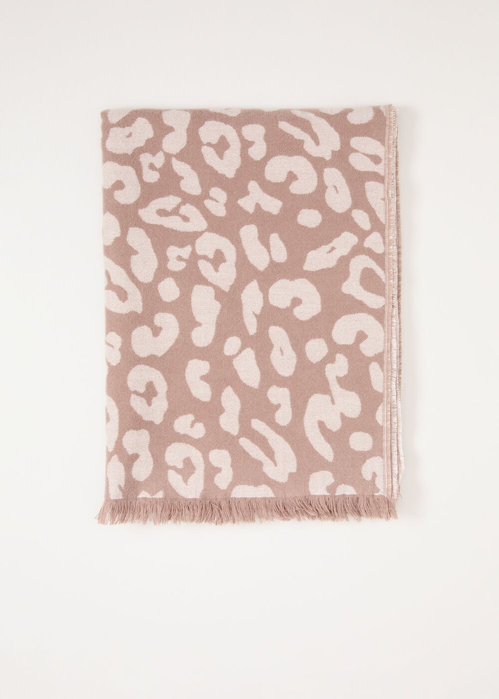 Mocha Leopard Scarf Brown
