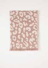 Mocha Leopard Scarf Brown