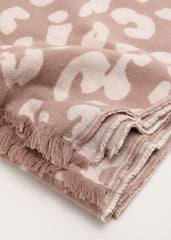 Mocha Leopard Scarf Brown