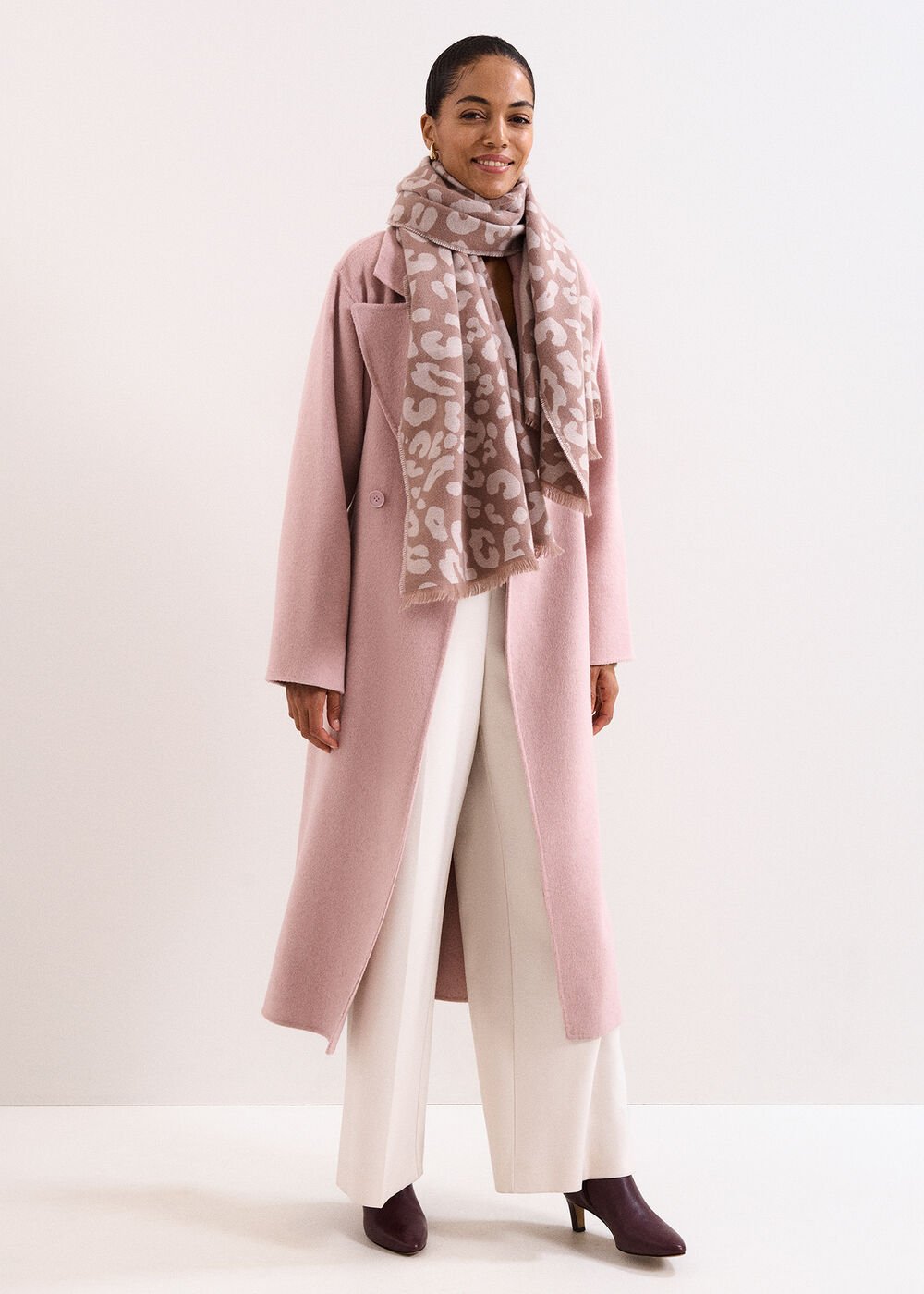 Mocha Leopard Scarf Brown