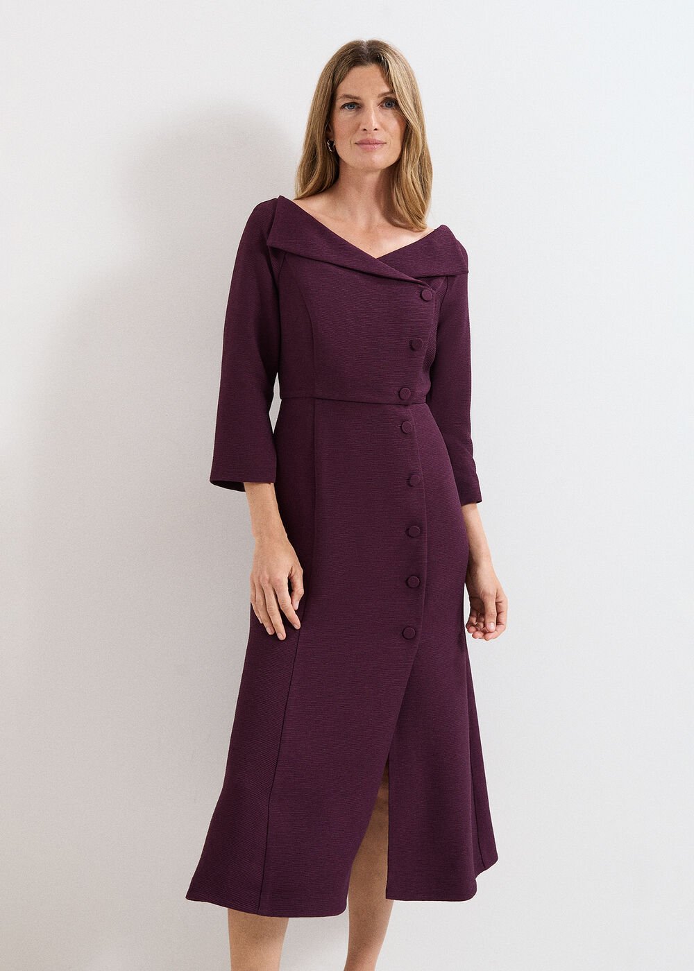 Petite Sienna Dress Burgundy