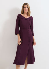 Petite Sienna Dress Burgundy