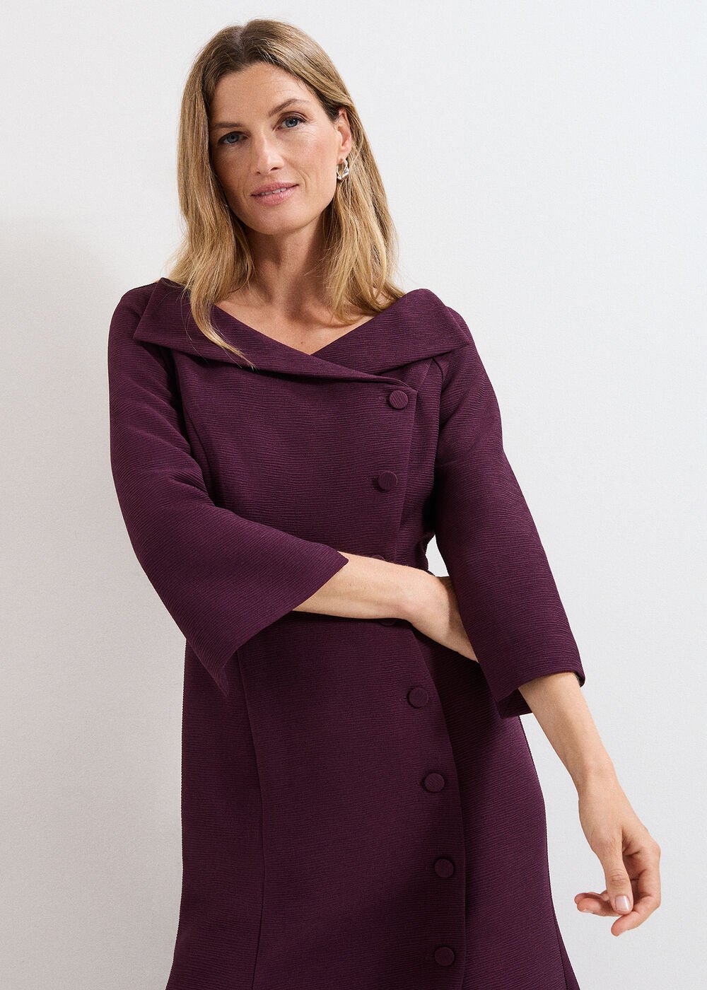 Petite Sienna Dress Burgundy