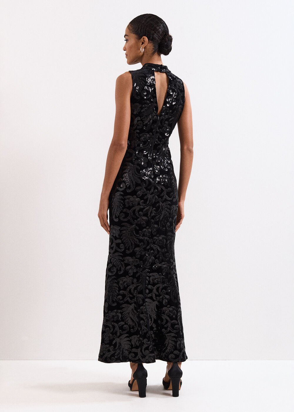 Trudy Sequin Dress Black