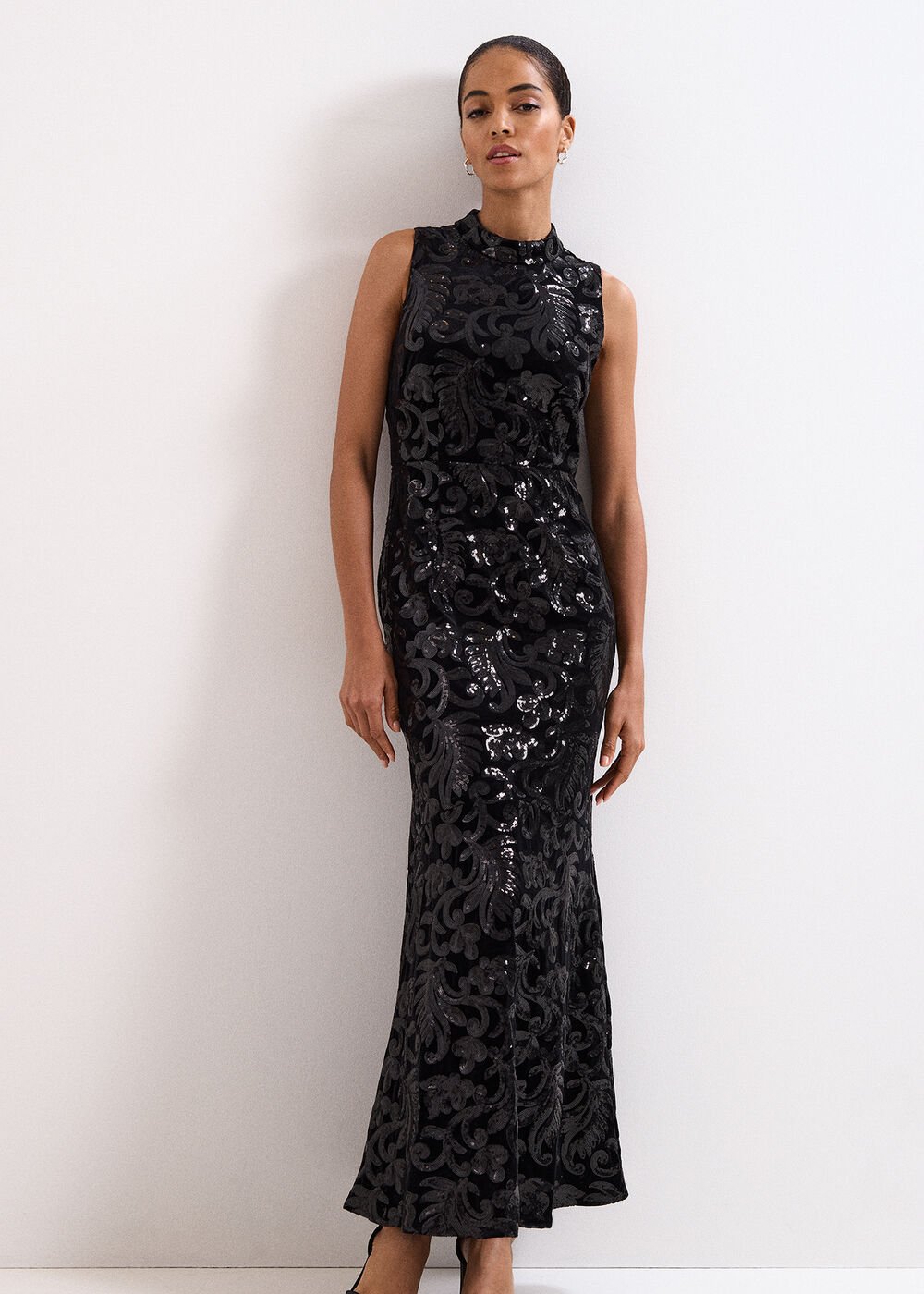 Trudy Sequin Dress Black