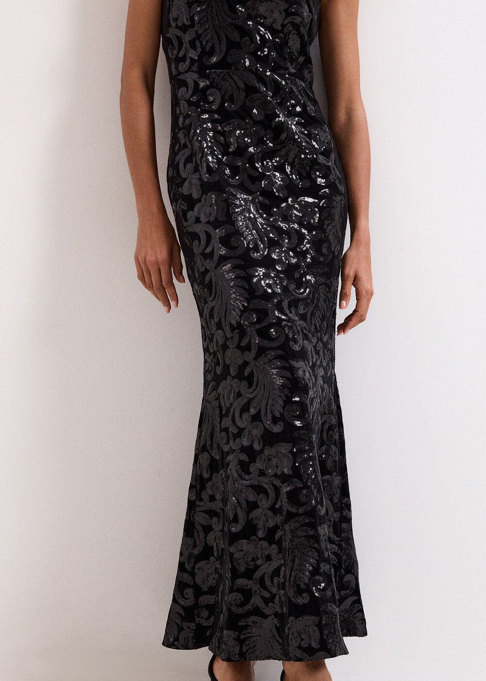 Trudy Sequin Dress Black