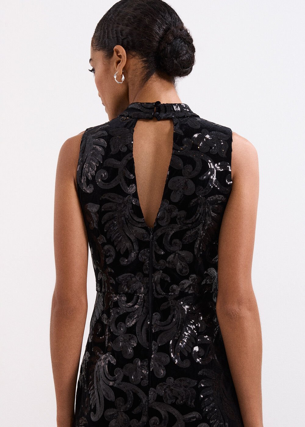 Trudy Sequin Dress Black