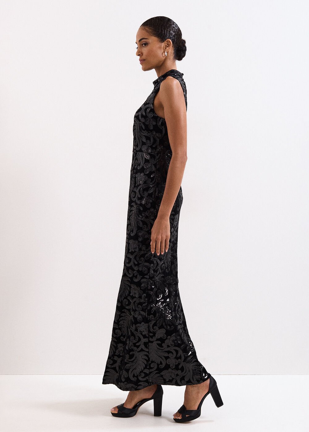 Trudy Sequin Dress Black