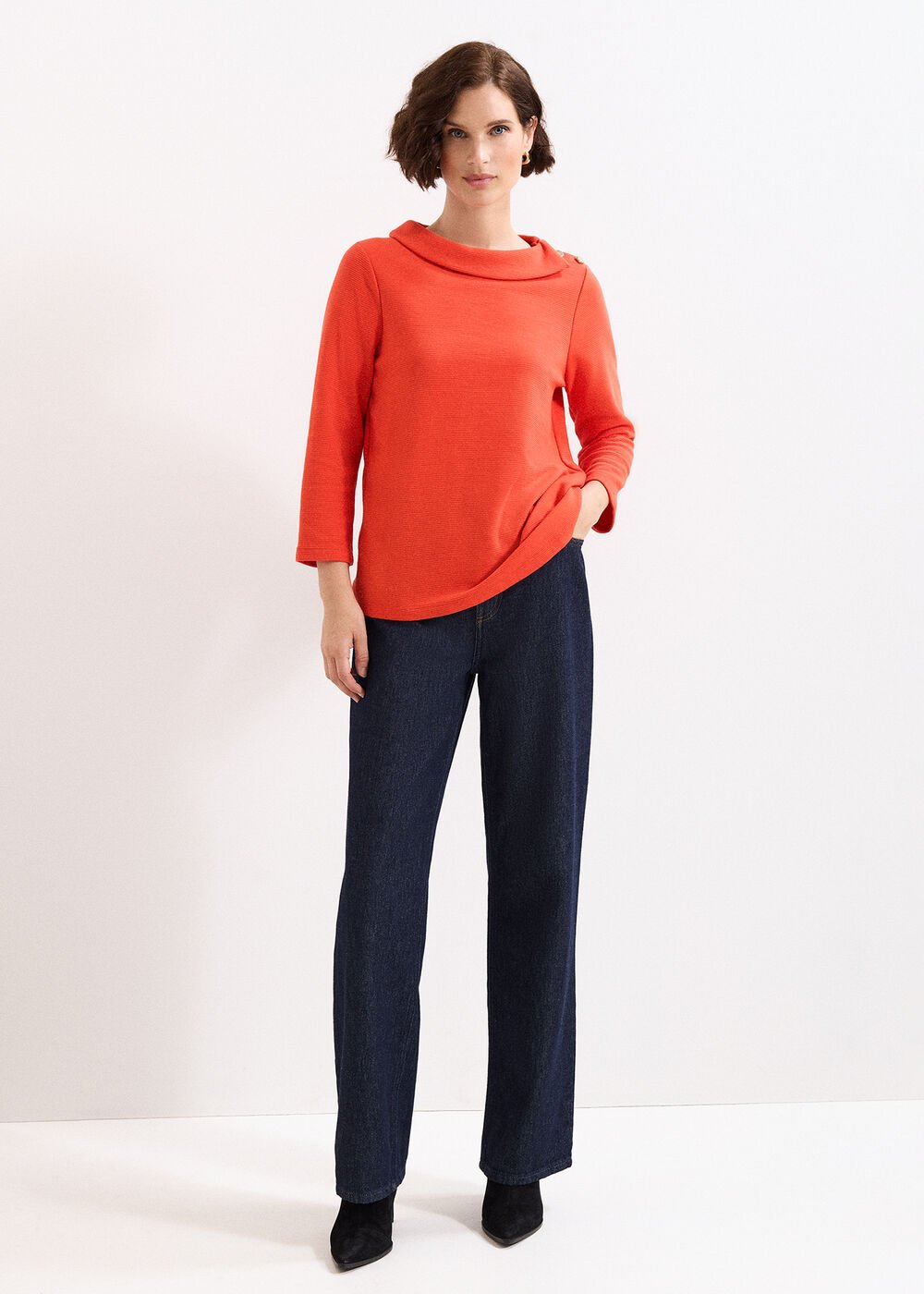 Remy Textured Top Red