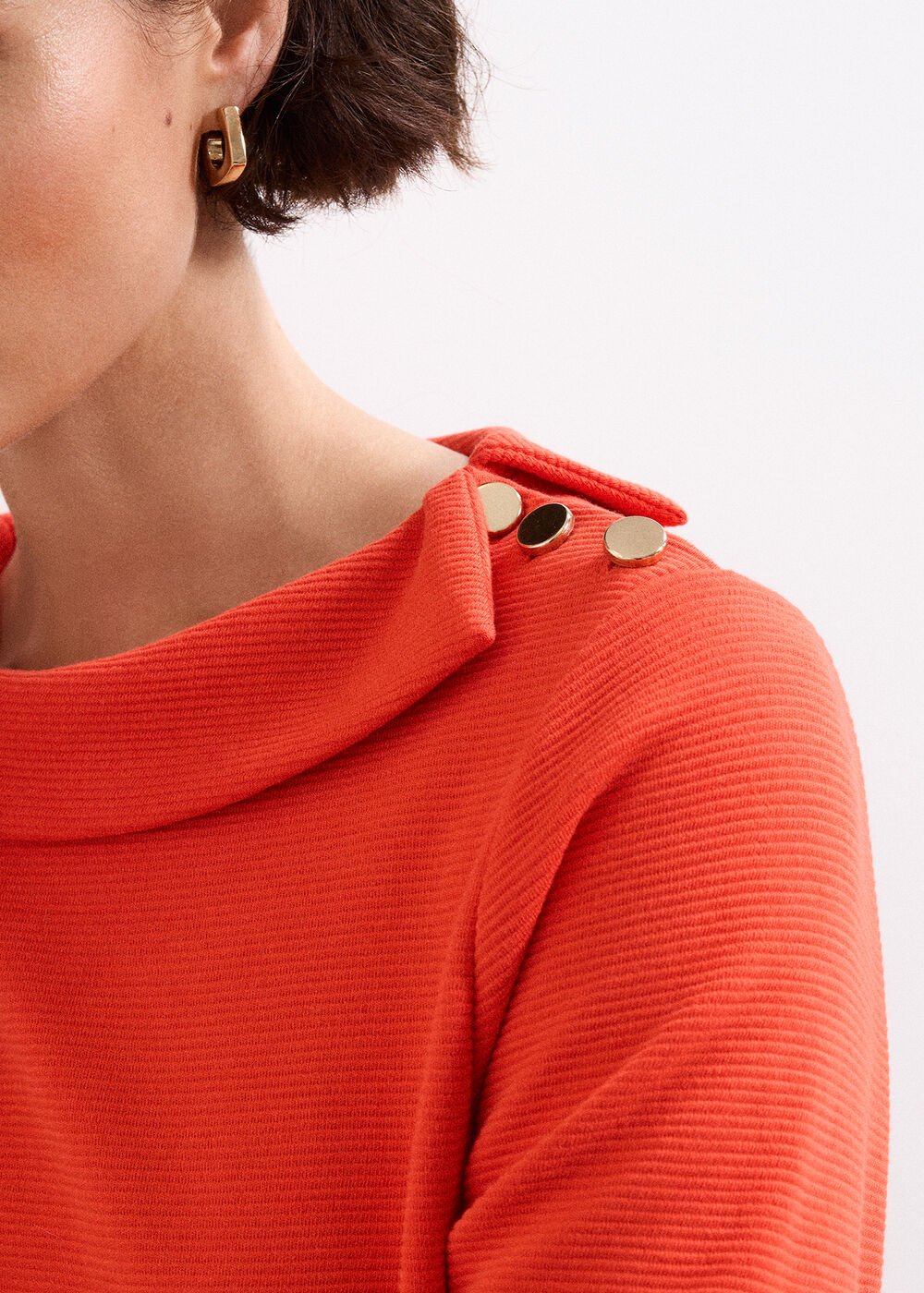 Remy Textured Top Red