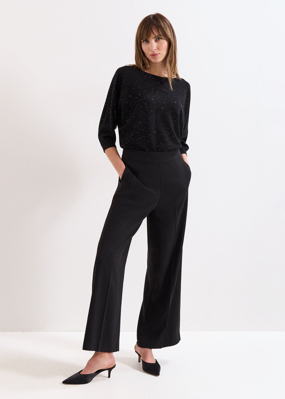 Sequin Cristine Knit Black