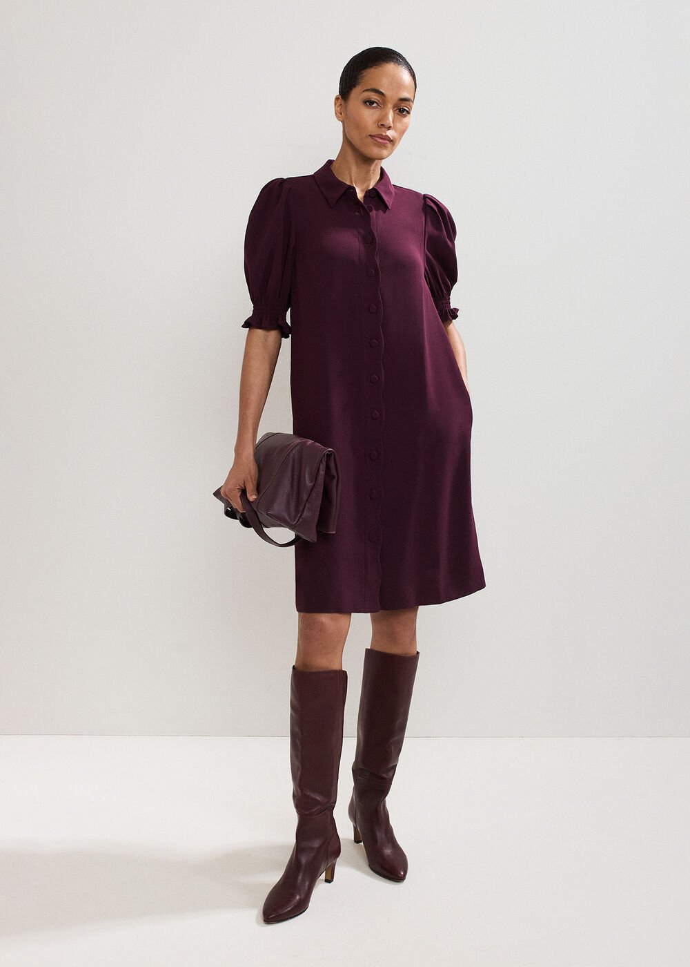 Candice Dress Burgundy