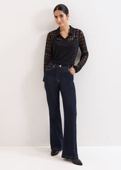 Kennedy Burnout Top Black