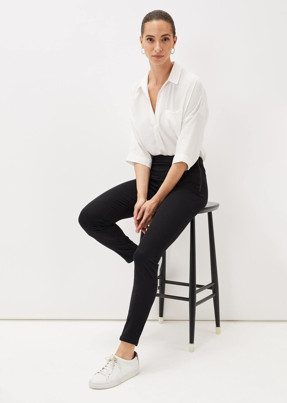 Amina Skinny Fit Jegging Black