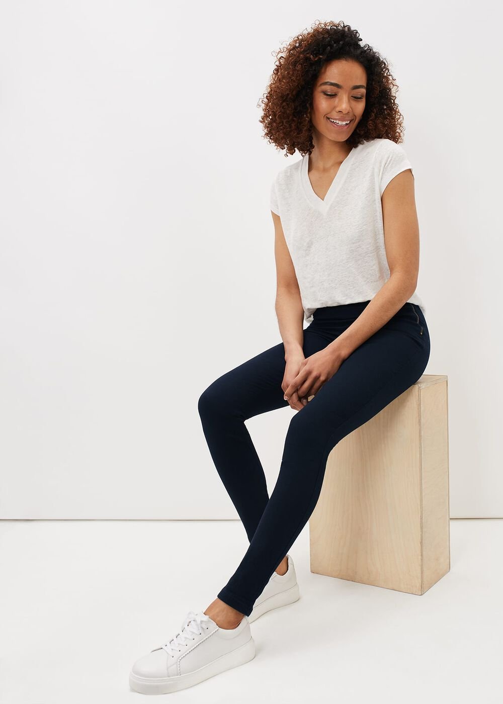 Amina Skinny Fit Jeggings Indigo