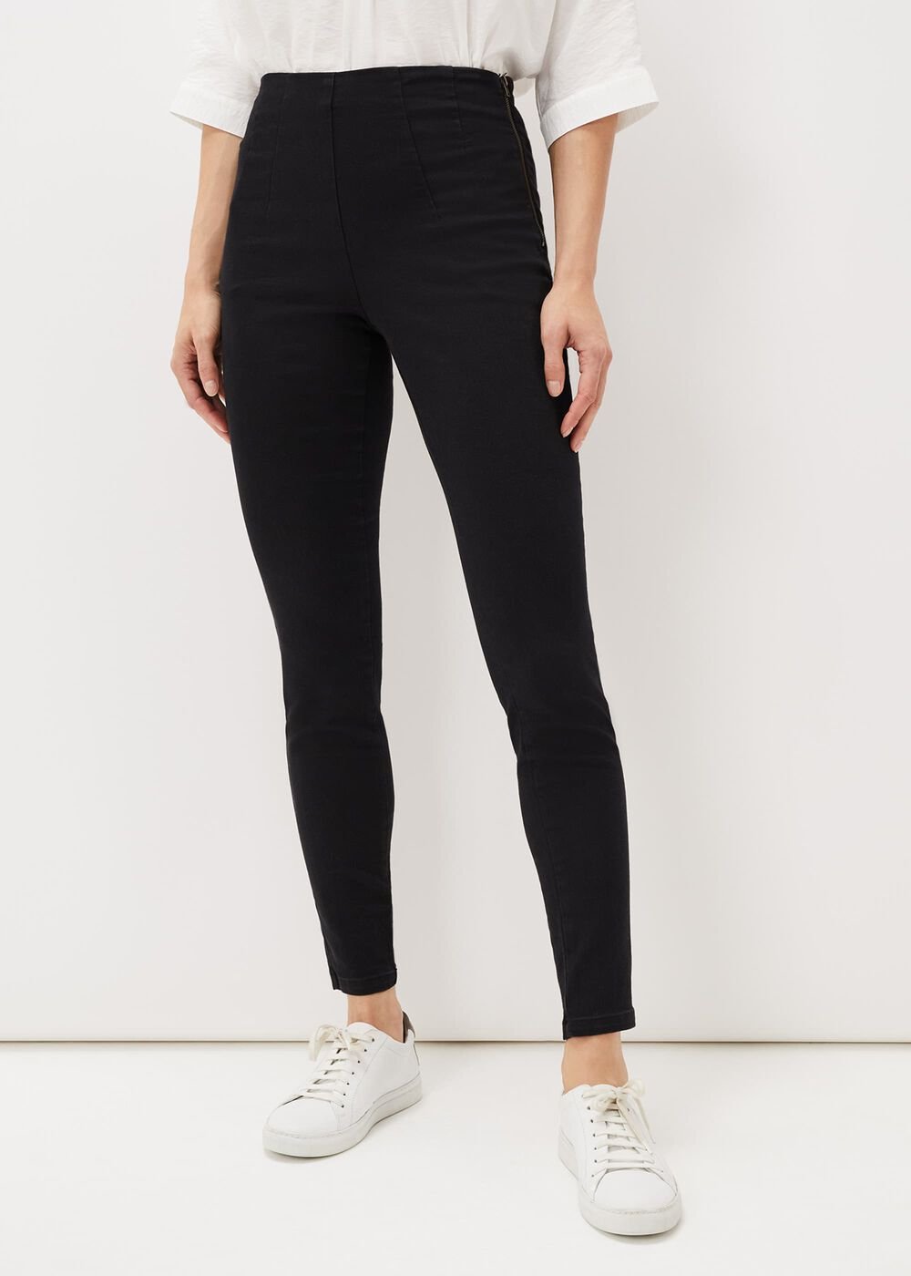 Amina Skinny Fit Jeggings Black