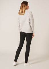 Amina Double Zip Skinny Jeggings Forest Green