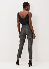 Geri Glitter Trousers Black/Silver