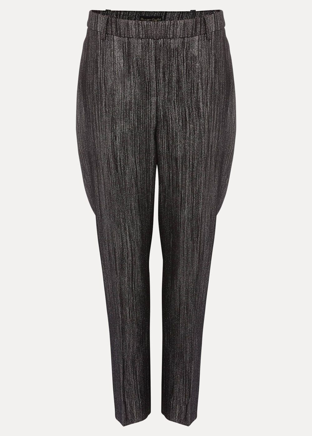 Geri Glitter Trousers Black/Silver