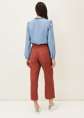 Nora Denim Culotte Terracotta