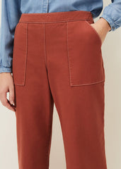 Nora Denim Culotte Terracotta