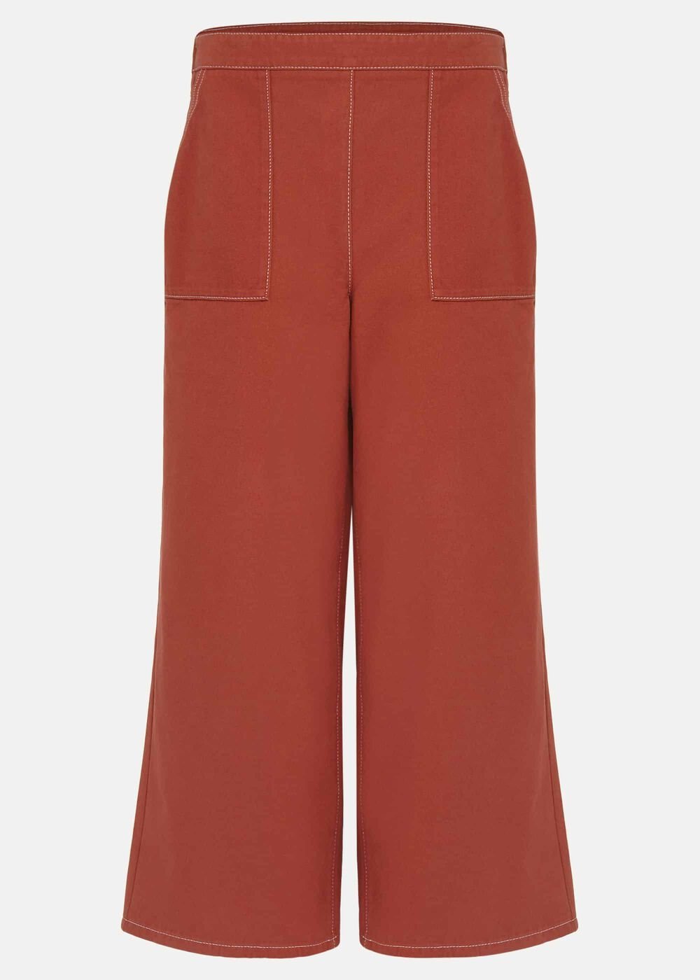 Nora Denim Culotte Terracotta