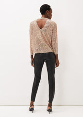 Amina Faux Leather Jegging Black