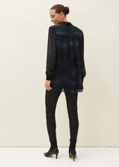 Erica Snake Skin Leggings Black